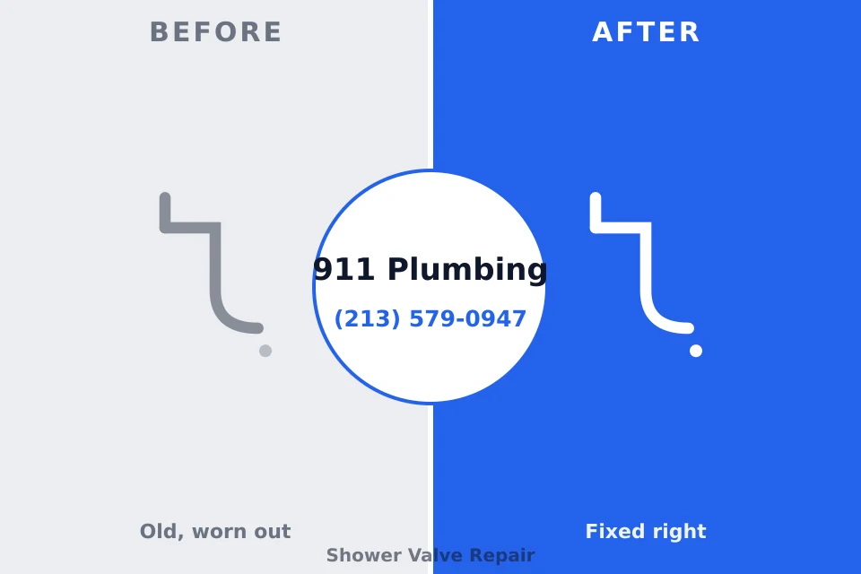 Before and after: plumbing repair Euharlee, GA